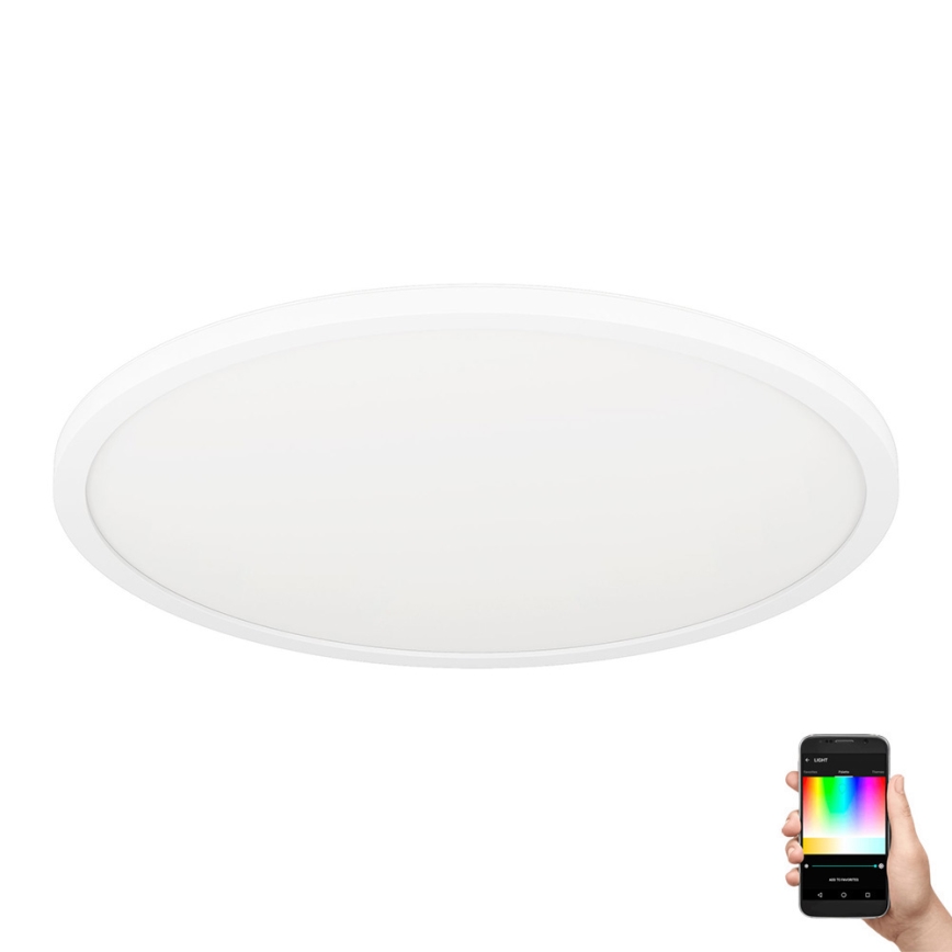 Eglo 31699 - Plafonier RGBW à intensité variable ROVITO-Z LED/16,5W/230V 2700-6500K blanc