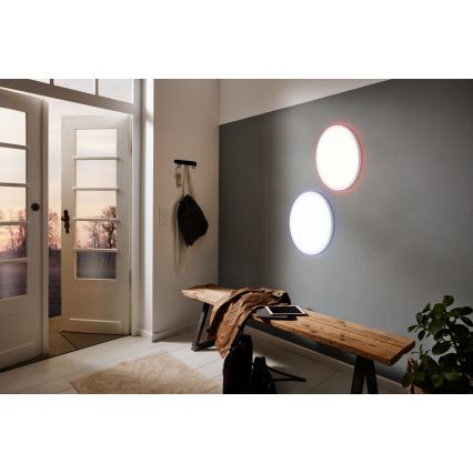 Eglo 31699 - Plafonier RGBW à intensité variable ROVITO-Z LED/16,5W/230V 2700-6500K blanc