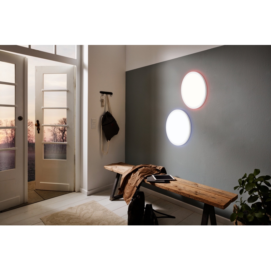 Eglo 31699 - Plafonier RGBW à intensité variable ROVITO-Z LED/16,5W/230V 2700-6500K blanc