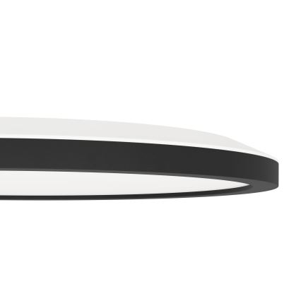 Eglo 31703 - Plafonnier LED RGBW dimmable ROVITO-Z LED/14,6W/230V 2700-6500K Ø 29,5 cm noir