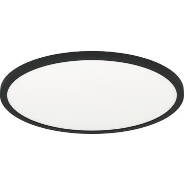 Eglo 31704 - Plafonnier LED RGBW dimmable ROVITO-Z 1xLED/16,5W/230V 2700-6500K Ø 42 cm noir + télécommande