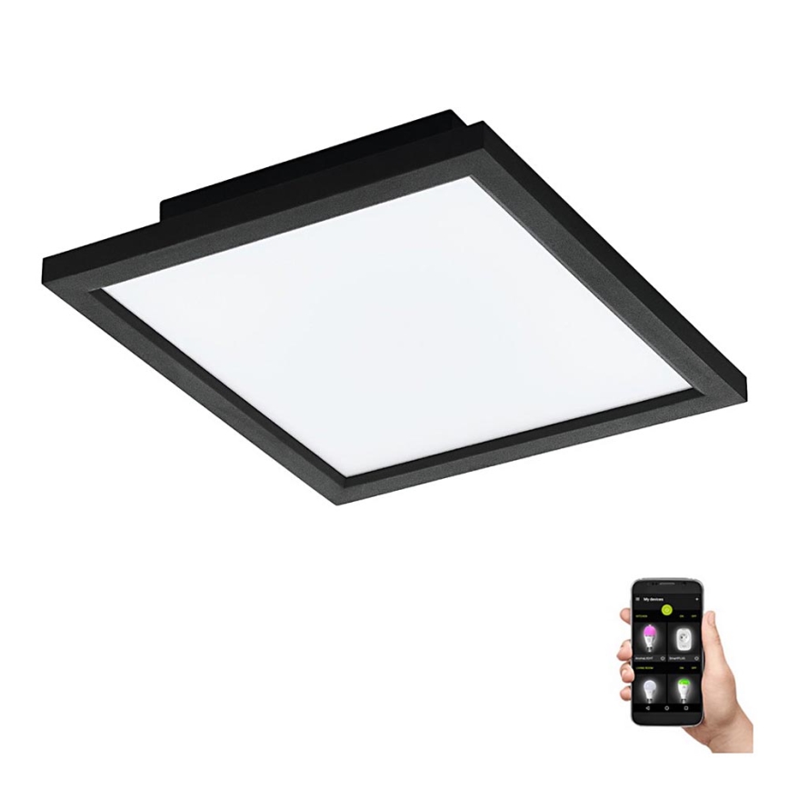 Eglo 31723 - Plafonnier à intensité variable SALOBRENA-Z LED/15,3W/230V 2700-6500K noir