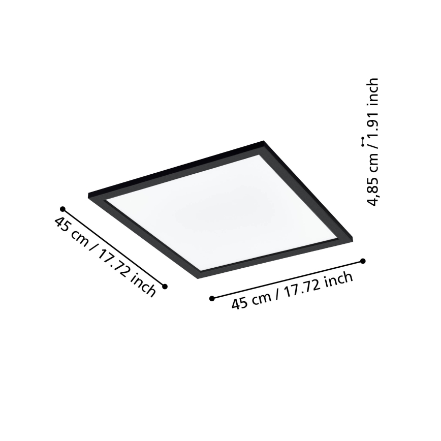 Eglo 31724 - Plafonnier à intensité variable SALOBRENA-Z LED/21,5W/230V 2700-6500K noir
