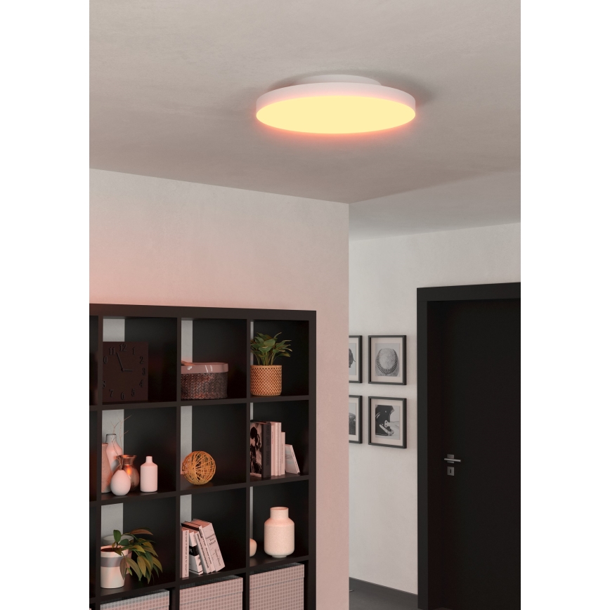 Eglo 31728 - Plafonier RGBW à intensité variable TURCONA-Z LED/22,4W/230V 2700-6500K blanc
