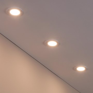 Eglo 31741 - Ensemble de 3 spots encastrés LED dimmables pour salle de bains FUEVA-Z 1xLED/2,8W/230V 2700-6500K IP44 blancs Ø 8,5 cm