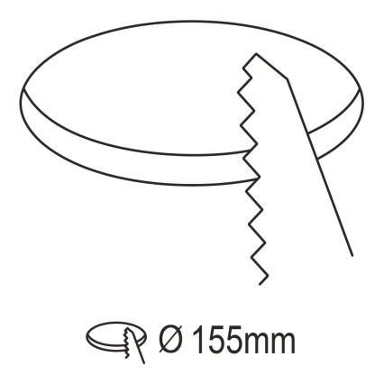 Eglo 31744 - Plafonnier encastré LED dimmable pour salle de bains FUEVA-Z LED/10,5W/230V 2700-6500K IP44 noir Ø 16,5 cm