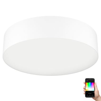 Eglo 31766 - Plafonnier LED RGBW dimmable ROMAO-Z LED/35W/230V 2700-6500K Ø 57 cm blanc