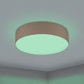 Eglo 31767 - Plafonnier LED RGBW dimmable ROMAO-Z LED/35W/230V 2700-6500K Ø 57 cm taupe