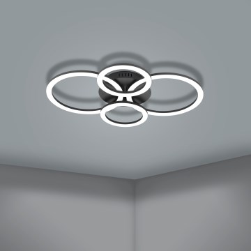 Eglo 31769 - Plafonnier à intensité variable PARRAPOS-Z LED/41W/230V 3000-6500K noir