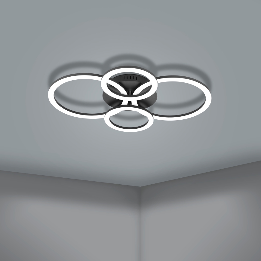 Eglo 31769 - Plafonnier à intensité variable PARRAPOS-Z LED/41W/230V 3000-6500K noir
