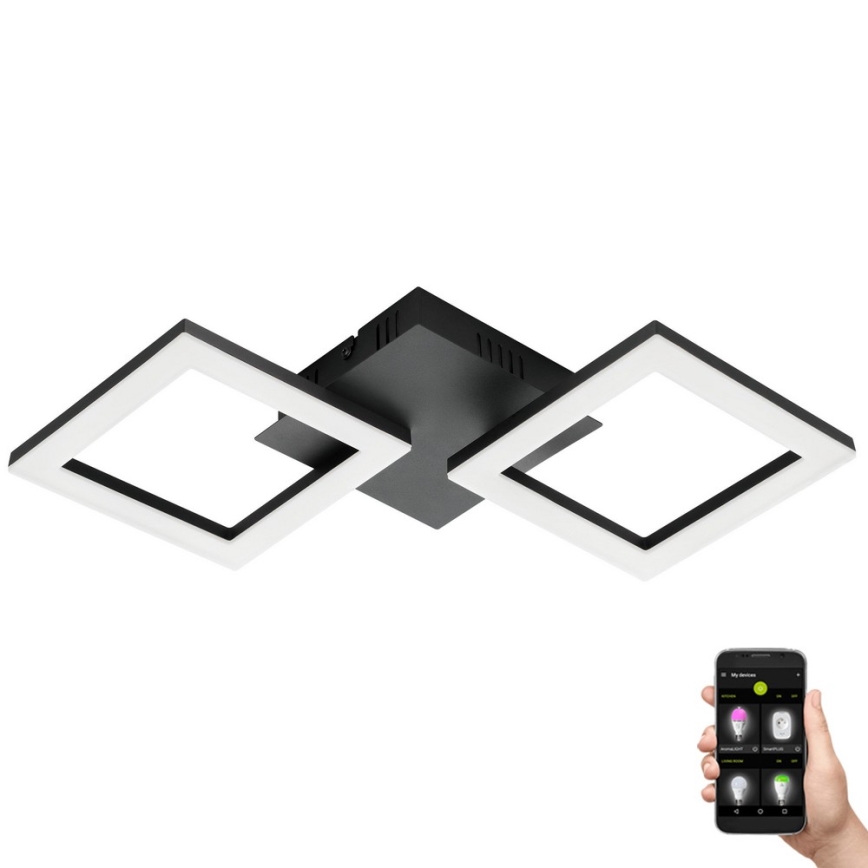 Eglo 31773 - Plafonnier à intensité variable PARANDAY-Z LED/15,5W/230V 3000-6500K noir