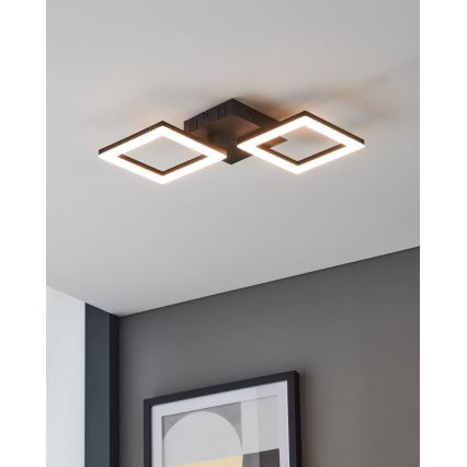 Eglo 31773 - Plafonnier à intensité variable PARANDAY-Z LED/15,5W/230V 3000-6500K noir