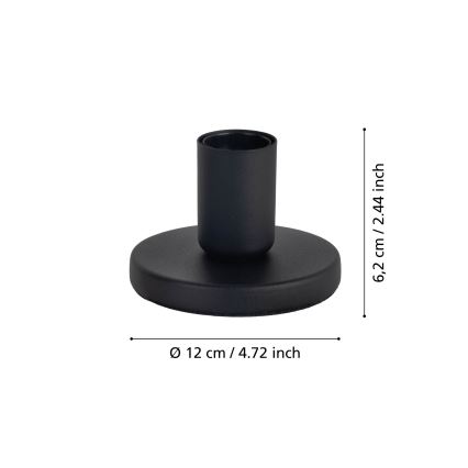 Eglo - Pied de lampe 1xE27/40W/230V noir