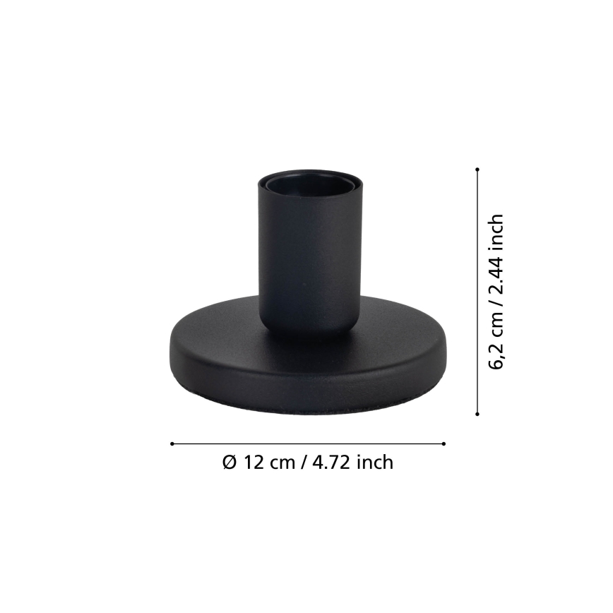 Eglo - Pied de lampe 1xE27/40W/230V noir
