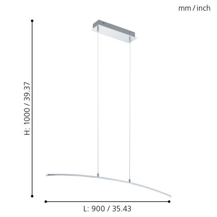 Eglo - Lustre LED/14W/230V