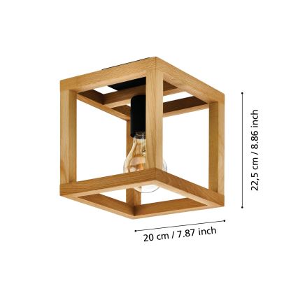 Eglo 32146 - Plafonnier BLACKCROWN 1xE27/40W/230V