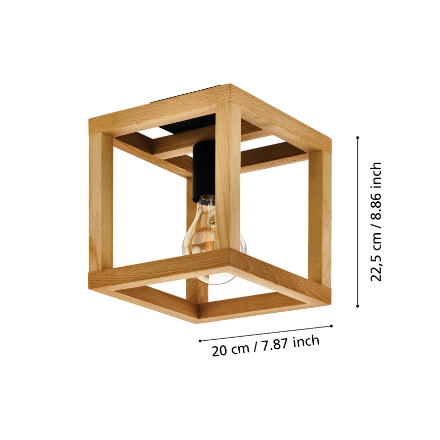 Eglo 32146 - Plafonnier BLACKCROWN 1xE27/40W/230V