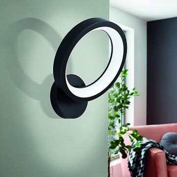 Eglo 32325 - Applique murale RGBW à intensité variable MARGHERA-C LED/16W/230V 2700-6500K noir