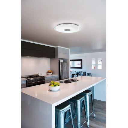 Eglo 32344 - Plafonnier LED dimmable RGBW LANCIANO-C LED/53W/230V 2700-6500K + télécommande