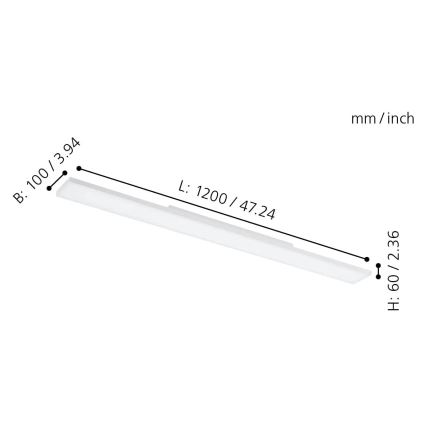 Eglo 32349 - Plafonnier LED RGBW dimmable TURCONA-C LED/34W/230V 2700-6500K + télécommande