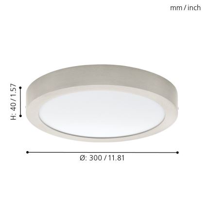 Eglo 32443 - plafonnier LED FUEVA 1 LED/24W/230V