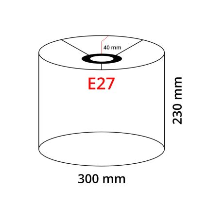 Eglo 32491 - Abat-jour universel TUNJA E27 Ø 30 cm marron