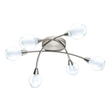 Eglo 32595 - Plafonnier ARNADO 6xG9/33W/230V chrome mat