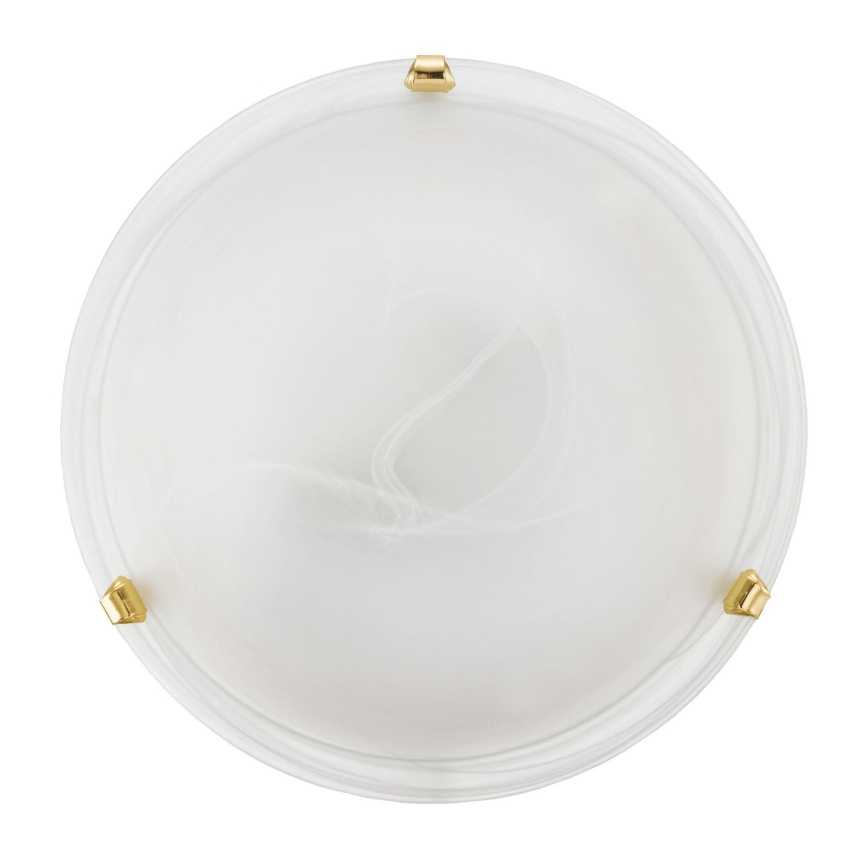 Eglo 32601 - Plafonnier LED SALOME LED/11W/230V Ø 30 cm doré/verre d'albâtre