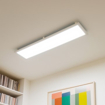 Eglo 32734 - Plafonnier LED RGBW dimmable 2 en 1 SALOBRENA-C LED/34W/230V blanc + télécommande