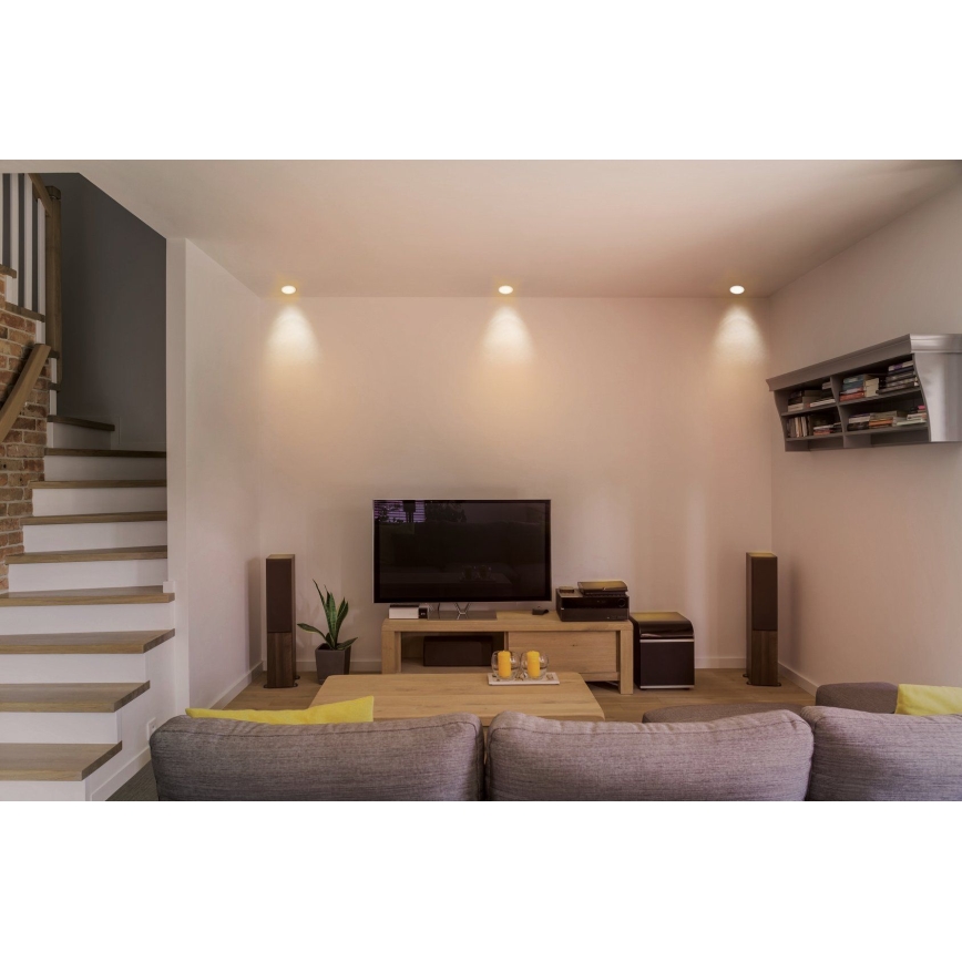 Eglo - Luminaire encastré LED RVB dimmable FUEVA-C LED/10,5W/230V Ø 17 cm