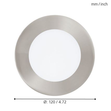 Eglo - Luminaire encastré LED RVB à intensité variable FUEVA-C LED/5,4W/230V