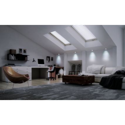 Eglo - Plafonnier encastré LED RGB dimmable FUEVA-C LED/10,5W/230V Ø 17 cm