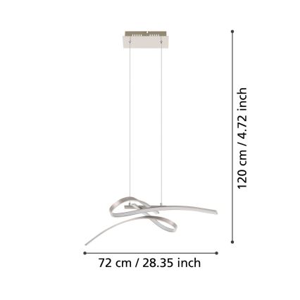 Eglo 32853 - Suspension LED sur câble SYMPHONIE LED/18,9W/230V