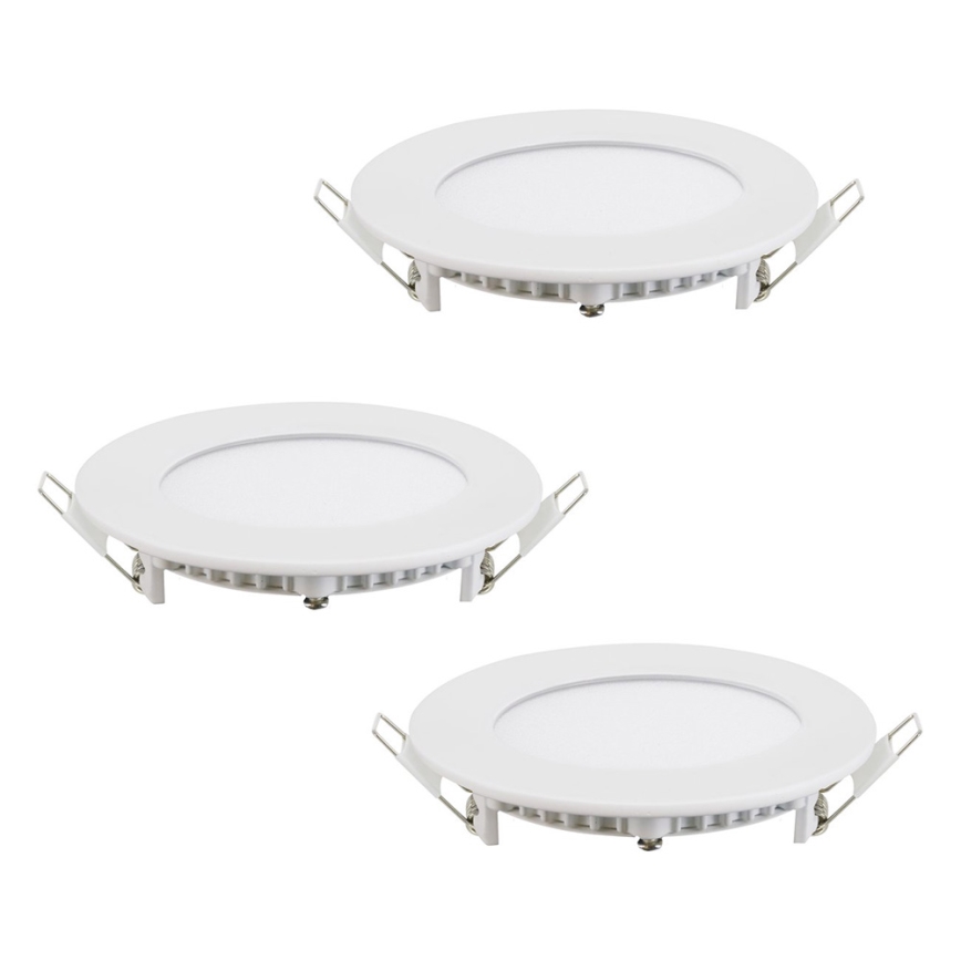 Eglo - Lot de 3 spots encastrables LED RGB dimmables FUEVA-C 1xLED/3W/230V Ø 8,5 cm