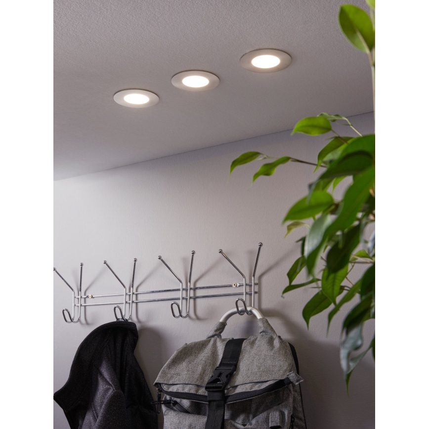 Eglo - Lot de 3 spots encastrables LED RGB dimmables FUEVA-C 1xLED/3W/230V Ø 8,5 cm