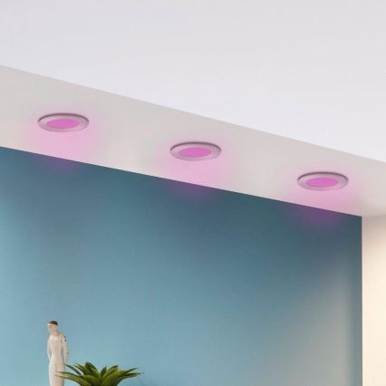 Eglo - Lot de 3 spots encastrables LED RGB dimmables FUEVA-C 1xLED/3W/230V Ø 8,5 cm
