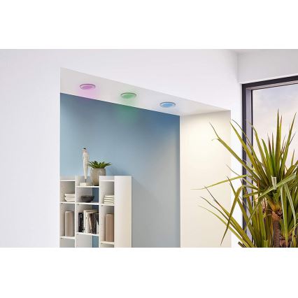 Eglo - Lot de 3 spots encastrables LED RGB dimmables FUEVA-C LED/3W/230V Ø 8,5 cm