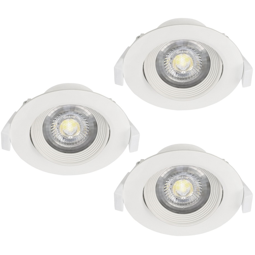 Eglo - PACK 3xLuminaire encastrable SARTIANO 1xLED/5W/230V