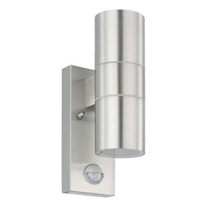 Eglo - Applique murale LED extérieure avec détecteur 2xGU10/3W/230V IP44