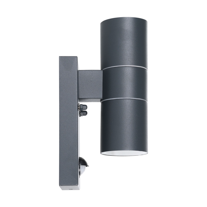 Eglo - Applique murale LED extérieure avec détecteur 2xGU10/3W/230V IP44