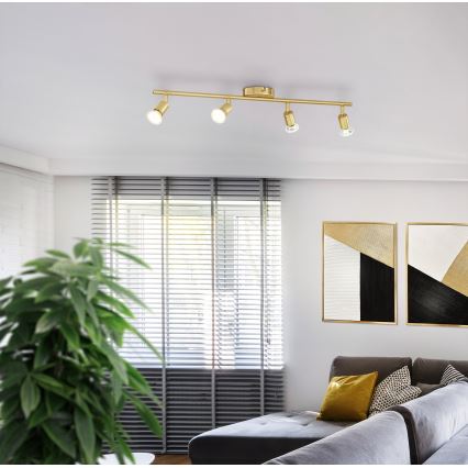 Eglo - Spot LED 4xGU10/2,8W/230V 3000K doré