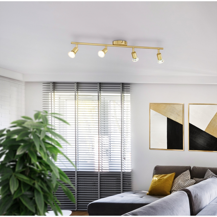 Eglo - Spot LED 4xGU10/2,8W/230V 3000K doré