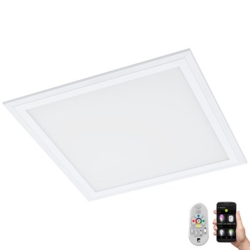 Eglo 33206 - Plafonnier LED RGBW dimmable SALOBRENA-C LED/16W/230V 30x30 cm + télécommande
