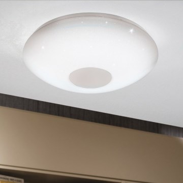 Eglo 33218 - Plafonnier LED RGBW dimmable VOLTAGO-C LED/17W/230V 2700-6500K Ø 38 cm