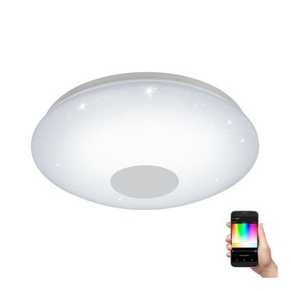 Eglo 33218 - Plafonnier LED RGBW dimmable VOLTAGO-C LED/17W/230V 2700-6500K Ø 38 cm