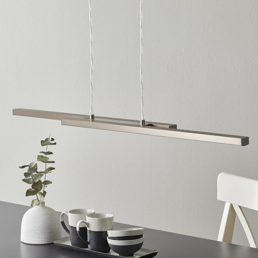 Eglo 33232 - Suspension sur câble LED RGBW dimmable FRAIOLI-C 2xLED/17W/230V chrome mat