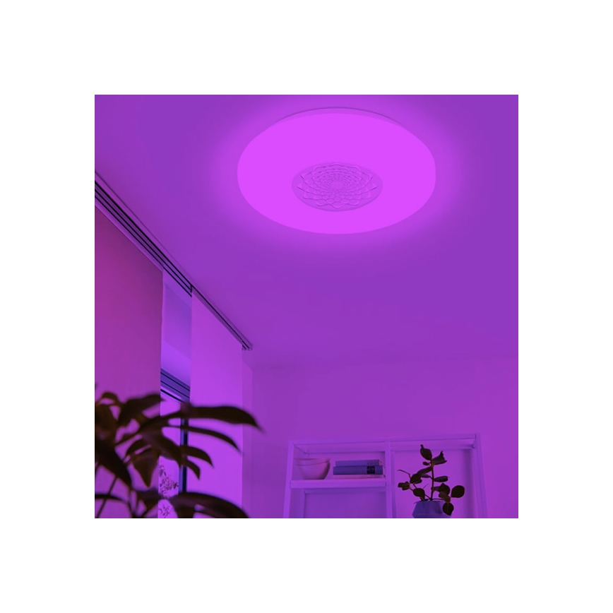 Eglo 33248 - Plafonnier LED RGBW dimmable CAPASSO-C LED/17W/230V 2700–6500K Ø 34 cm