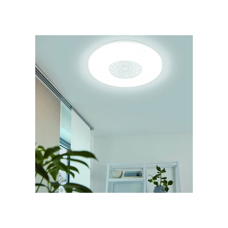 Eglo 33248 - Plafonnier LED RGBW dimmable CAPASSO-C LED/17W/230V 2700–6500K Ø 34 cm