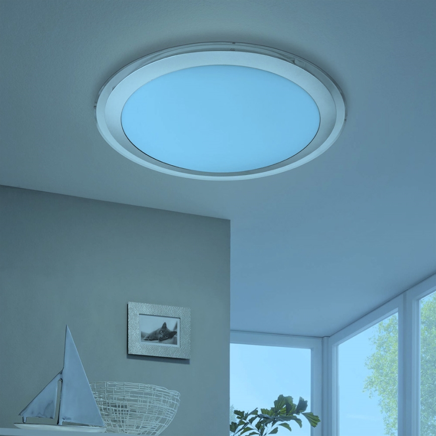 Eglo 33255 - Plafonnier LED RGBW dimmable COMPETA-C LED/17W/230V 2700-6500K Ø 43 cm