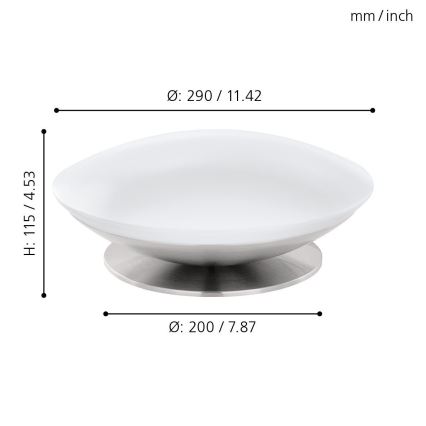 Eglo 33324 - Lampe de table LED RGBW dimmable FRATTINA-C 1xLED/18W/230V finition chrome mat